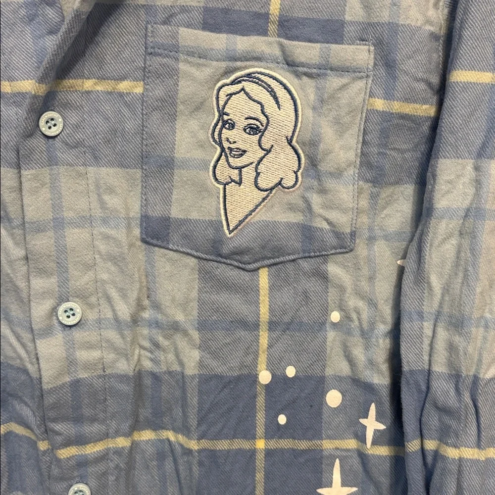 Disney Pinocchio - The Blue Fairy Plaid Button-Up Shirt - Picture 3 of 7